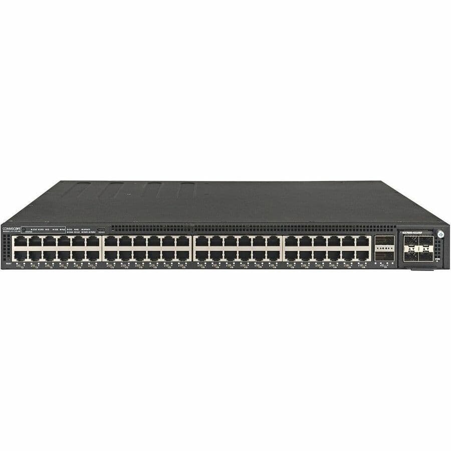 Ruckus ICX 7550 48-port Gigabit PoE+ switch with 2 x 40 GbE uplink and stack ports
