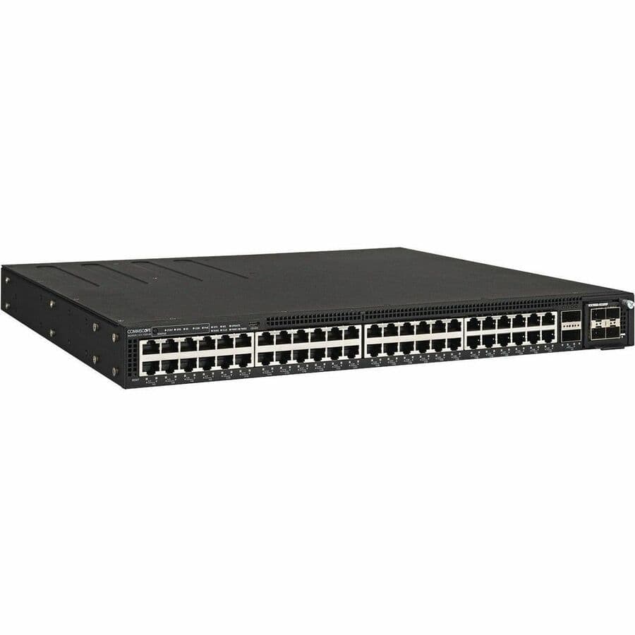 Ruckus ICX 7550 fiber switch with 36 SFP ports, 12 SFP+ ports, and 2 x 40/100 G uplinks