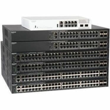 RUCKUS ICX 8200-48ZP2-E2 high-density PoE+ switch with 32 gigabit ports and 16 multigig RJ ports