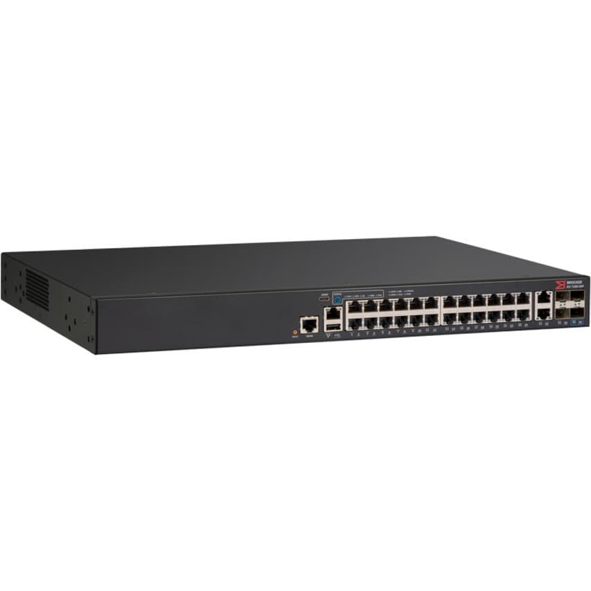 Ruckus ICX7150-24-4X10GR-RMT3 managed switch with 24 Gigabit ports and 10G SFP+ uplinks