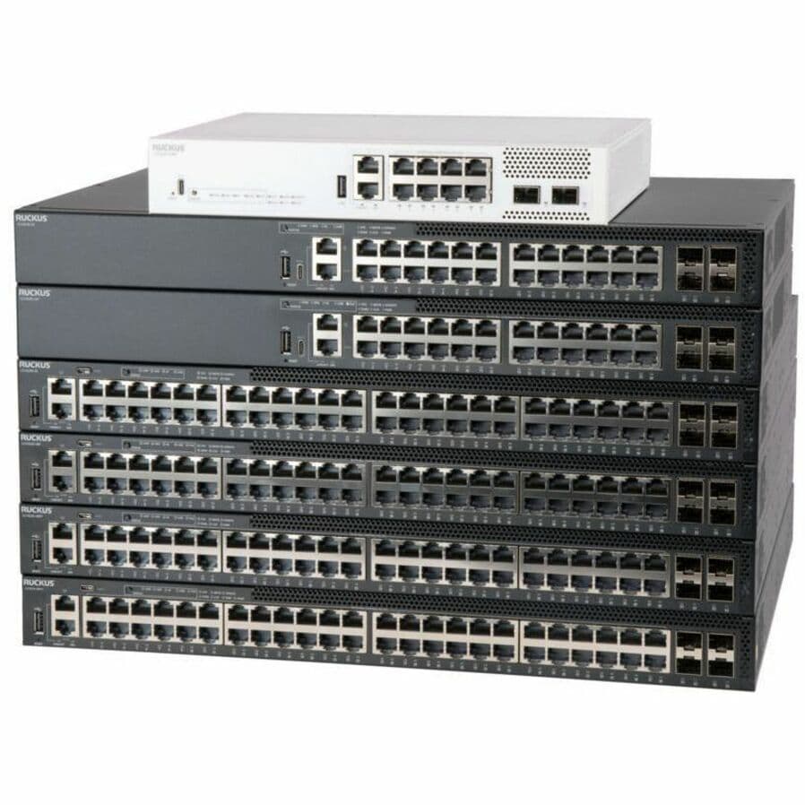 Ruckus ICX8200-48 managed Layer 3 switch with 48 Gigabit Ethernet ports and 4 SFP28 uplinks