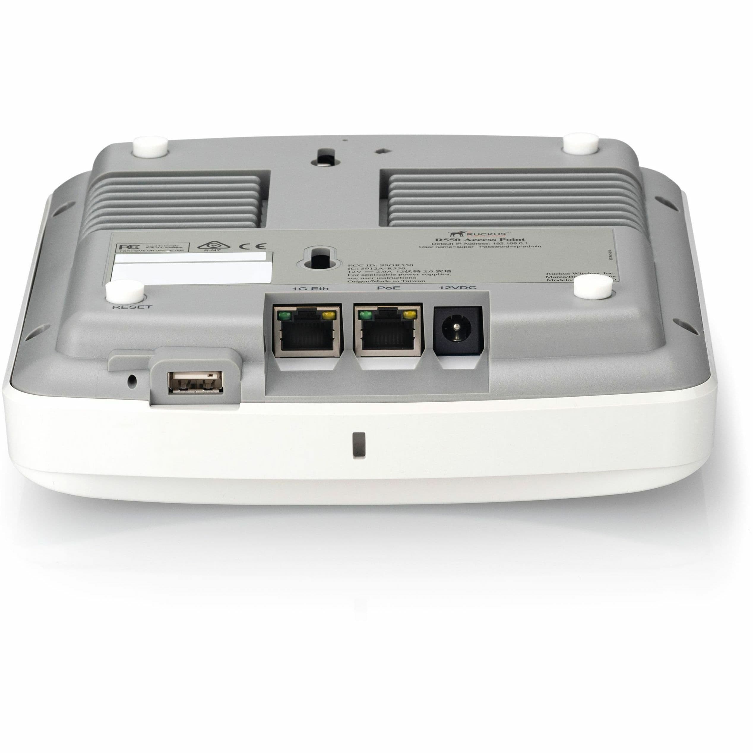 Ruckus R550 dual-band Wi‑Fi 6 indoor access point with multi-gigabit Ethernet