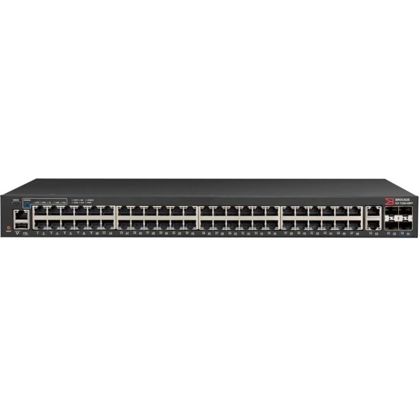 Icx 7150 Switch, 48x 10/100/1000 POE+ Ports, 2x 1g RJ45 Uplink-Ports, 2x 1g SFP