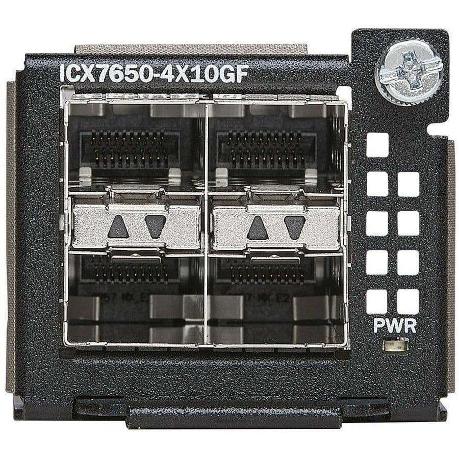 Subject to Tariffs. Icx 7650 4-Port 1/10gbe SFP+ Module