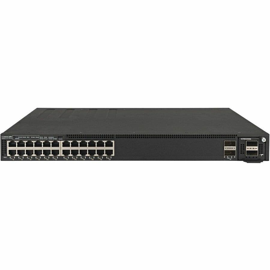 Ruckus ICX 7550-24 managed switch with 24 Gigabit ports and 2 40G QSFP+ uplink stack ports