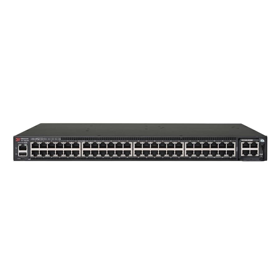 Ruckus ICX7450-48P 48-port Gigabit PoE+ switch for enterprise access networks