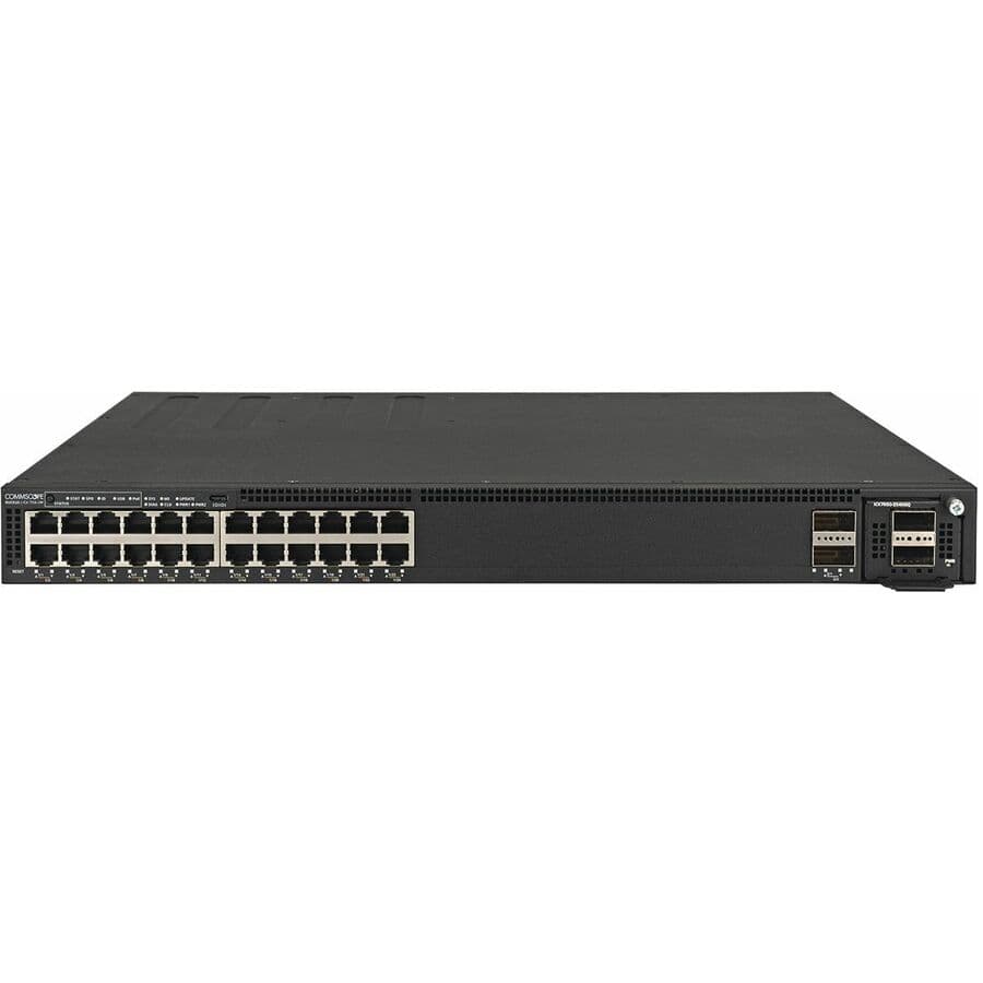 Ruckus ICX 7550-24P-E2 24-port Gigabit PoE switch with 2 x 40 GbE uplink and stack ports